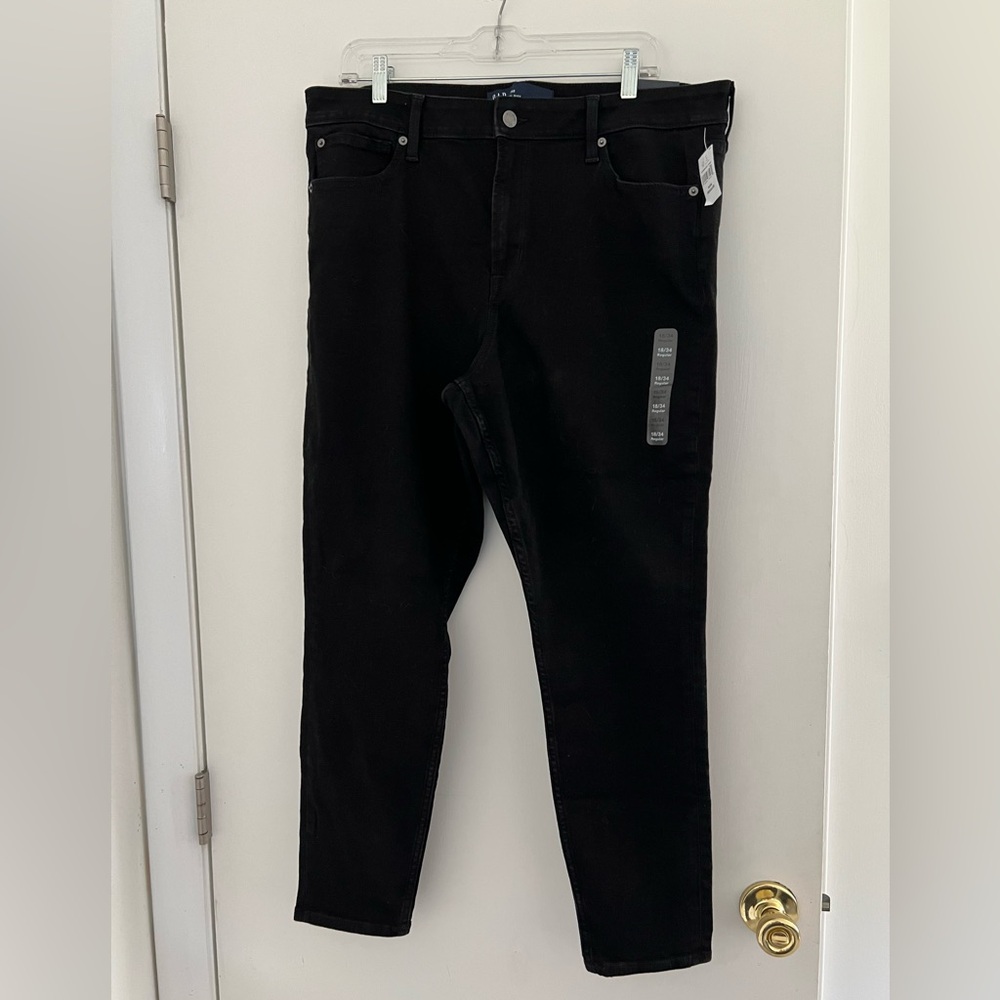 GAP High Rise Universal Legging Jet Black Skinny Jeans